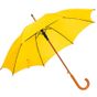 L-merch Automatic Umbrella With Wooden Handle Tango yellow