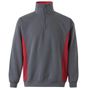 Velilla Sweat bicolore zippé grey/red