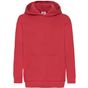 fruit of the loom Kids Classic Hooded Sweat rouge