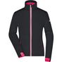 James&Nicholson Ladies´ Sports Softshell Jacket black/light_red