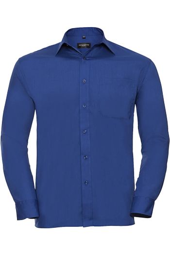 Image produit Chemise en Popeline Polyester/Coton classique manches longues homme
