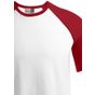 Promodoro Men´s Raglan T white/red