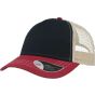 Atlantis Rapper Canvas navy/burgundy/beige