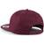 Beechfield Casquette snapback rappeur à 5 panneaux burgundy