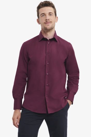 Image produit Chemise stretch ajustée manches longues homme