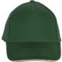 K-up Casquette enfant avec sandwich contrasté - 5 panneaux forest_green/beige