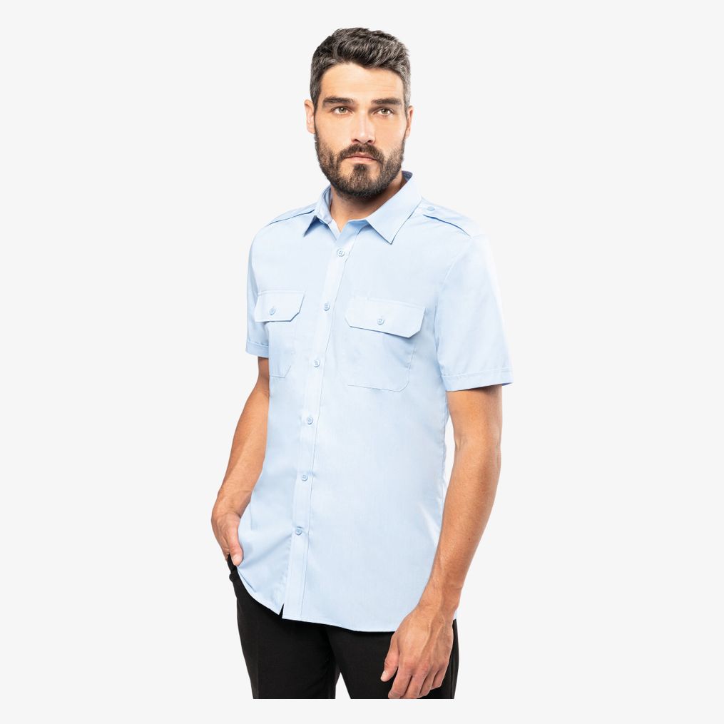 Chemise pilote manches courtes homme kariban