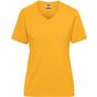 James&Nicholson Ladies´ Bio Workwear T-Shirt gold_yellow