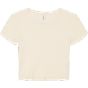 Bella Women's micro rib baby tee solid_natural_blend