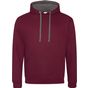 AWDis Just Hoods Varsity Hoodie burgundy/charcoal