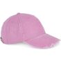 K-up Casquette vintage effet déchiré - 6 panneaux washed_dark_pink