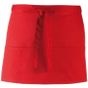 Premier Tablier de taille avec 3 poches Colours Collection red