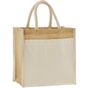 westfordmill Tote bag midi en coton jute amidonné naturel natural