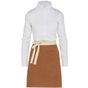 SG Accessories - Bistro Santorini - Contrasted Bistro Apron with Pocket - burnt_orange - taille_unique