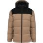 Kariban Parka matelassée à capuche bi-ton unisexe wet_sand/black