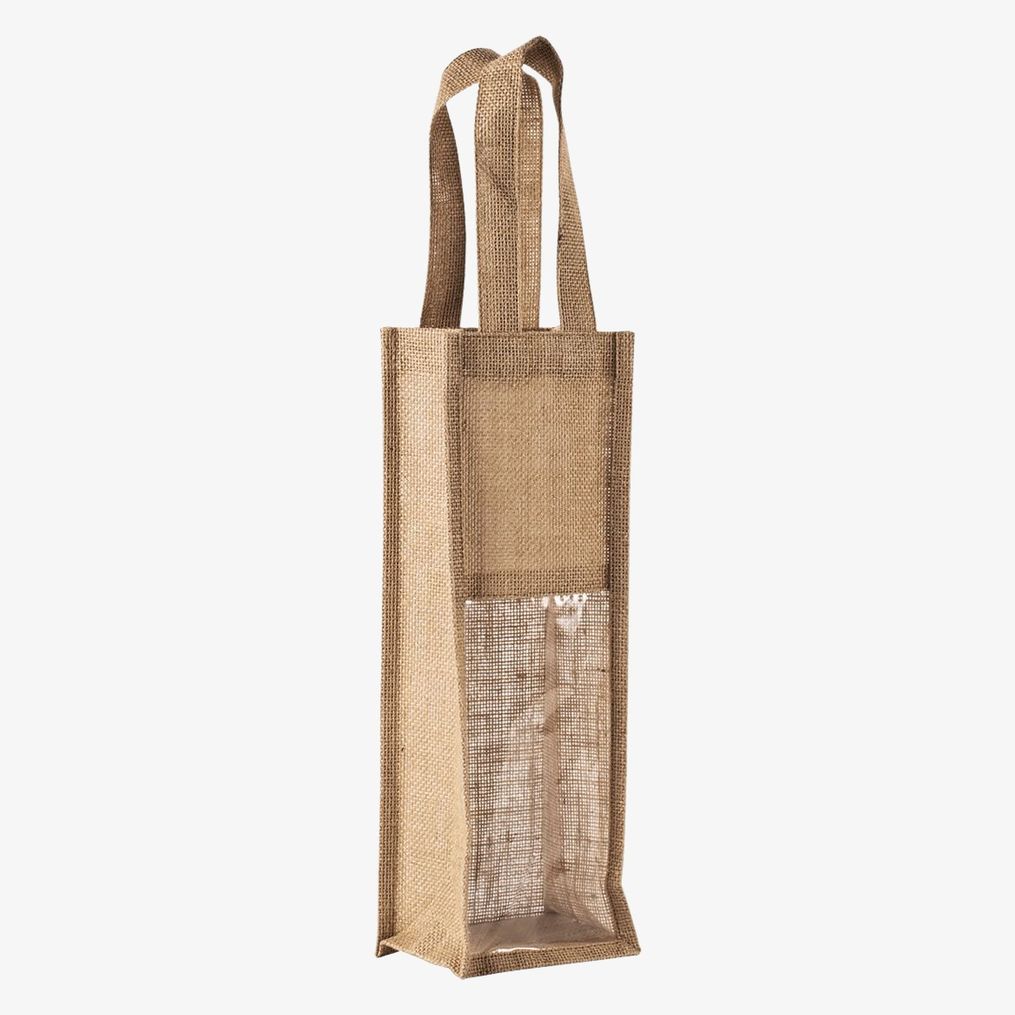 Sac porte bouteille en jute kimood