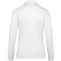 kariban Polo jersey manches longues femme white