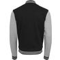 Build Your Brand Sweat College Jacket black/heather_grey