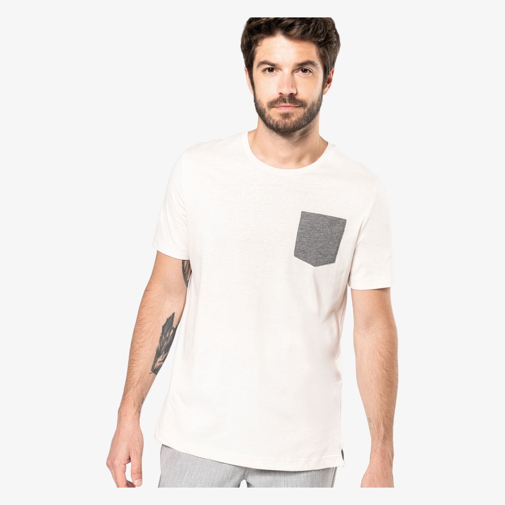 T-shirt coton bio avec poche kariban