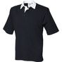 Front Row Short Sleeved Rugby Shirt black