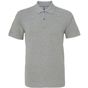 Asquith & Fox Men's Polo heather_grey