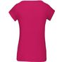 kariban t-shirt col bateau manches courtes femme fuchsia