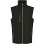 Regatta Men's Navigate 2 Layer Softshell Gilet black/lime_green