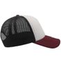 Atlantis Rapper Cap white/black/burgundy