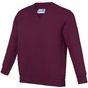 AWDis Academy Sweat-shirt à col en V pour enfants Academy academy_burgundy