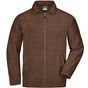 James&Nicholson Full-Zip Fleece brown