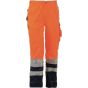 Herock Olympus High Viz Trousers orange/navy