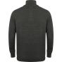 Henbury Men's 1/4 zip jumper grey_marl
