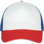 K-up Casquette trucker - 5 Panneaux white/french_red/reflex_blue