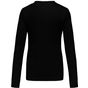 Kariban T-shirt col V manches longues femme black