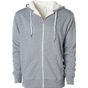 Independent Unisex Sherpa Lined Zip Hooded Jacket salt_n_pepper/natural