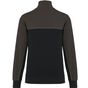 WK Designed To Work Sweat-shirt écoresponsable col zippé unisexe black/dark_grey