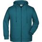 James&Nicholson Men´s Zip-Hoody petrol_melange