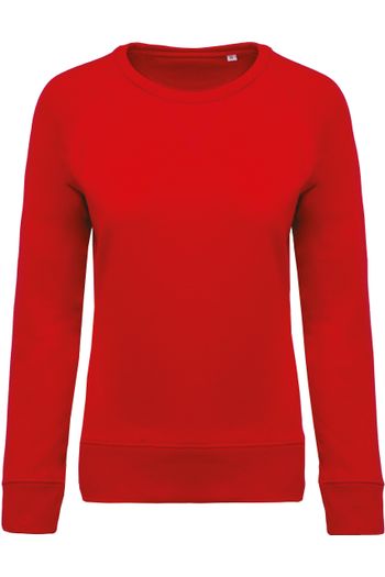 Image produit Sweat-shirt BIO col rond manches raglan femme 