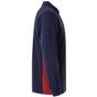 Velilla Polo bicolore manches longues navy/red