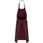 kariban Tablier avec poche en coton Bio dark_cherry