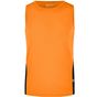 James&Nicholson Men's Running Tank orange/black