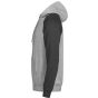 Tee Jays Unlabeled Two-tone Hooded Sweatshirt heather_grey/black