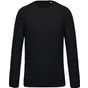 Kariban Sweat-shirt BIO col rond manches raglan homme  black