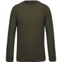 Kariban Sweat-shirt BIO col rond manches raglan homme  mossy_green