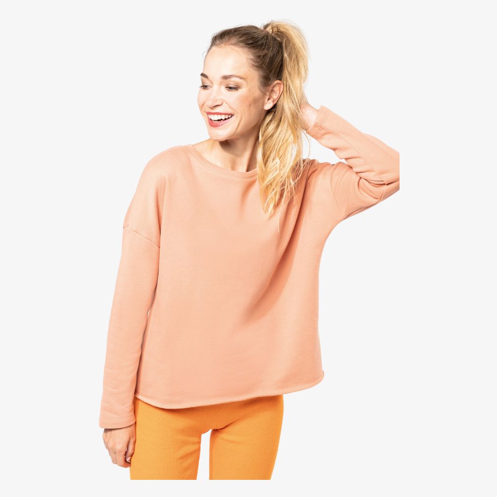 Sweat-shirt femme blanc cassé polaire XXXL TEX : le sweat-shirt à Prix