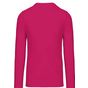 Kariban T-shirt homme manches longues encolure ronde fuchsia