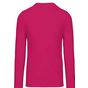 kariban T-shirt homme manches longues encolure ronde fuchsia