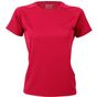 Cona Sports Ladies Rainbow Tech Tee bordeaux