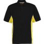 Kustom Kit Track Polo Shirt Black / Yellow
