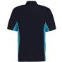 Kustom Kit Track Polo Shirt Navy / Turquoise
